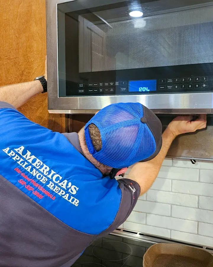 America's Appliance Repair technician servicing commercial equipment in Austin, TX